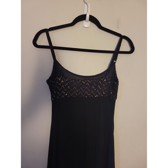 Y2K My Michelle Black Babydoll Maxi Dress Sz S - Picture 6 of 7